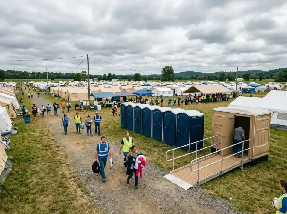 disaster-relief-camp-restrooms-010 — frequently asked questions, Dumpster & Portable Bathrooms Rental in Delaware